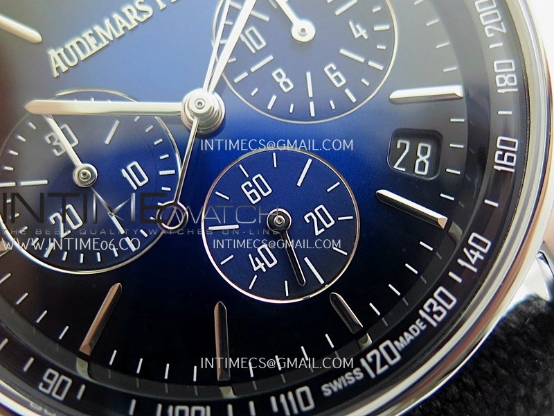 Code 11.59 Chrono 26393 SS APSF 1:1 Best Edition Blue Ombre Dial On Black Nylon Strap Super Clone SA4401